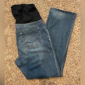 Bootcut full front panel maternity jeans 16